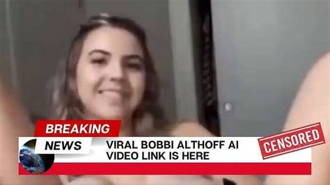 bobbi althoff leaked video porn|Bobbi Althoff